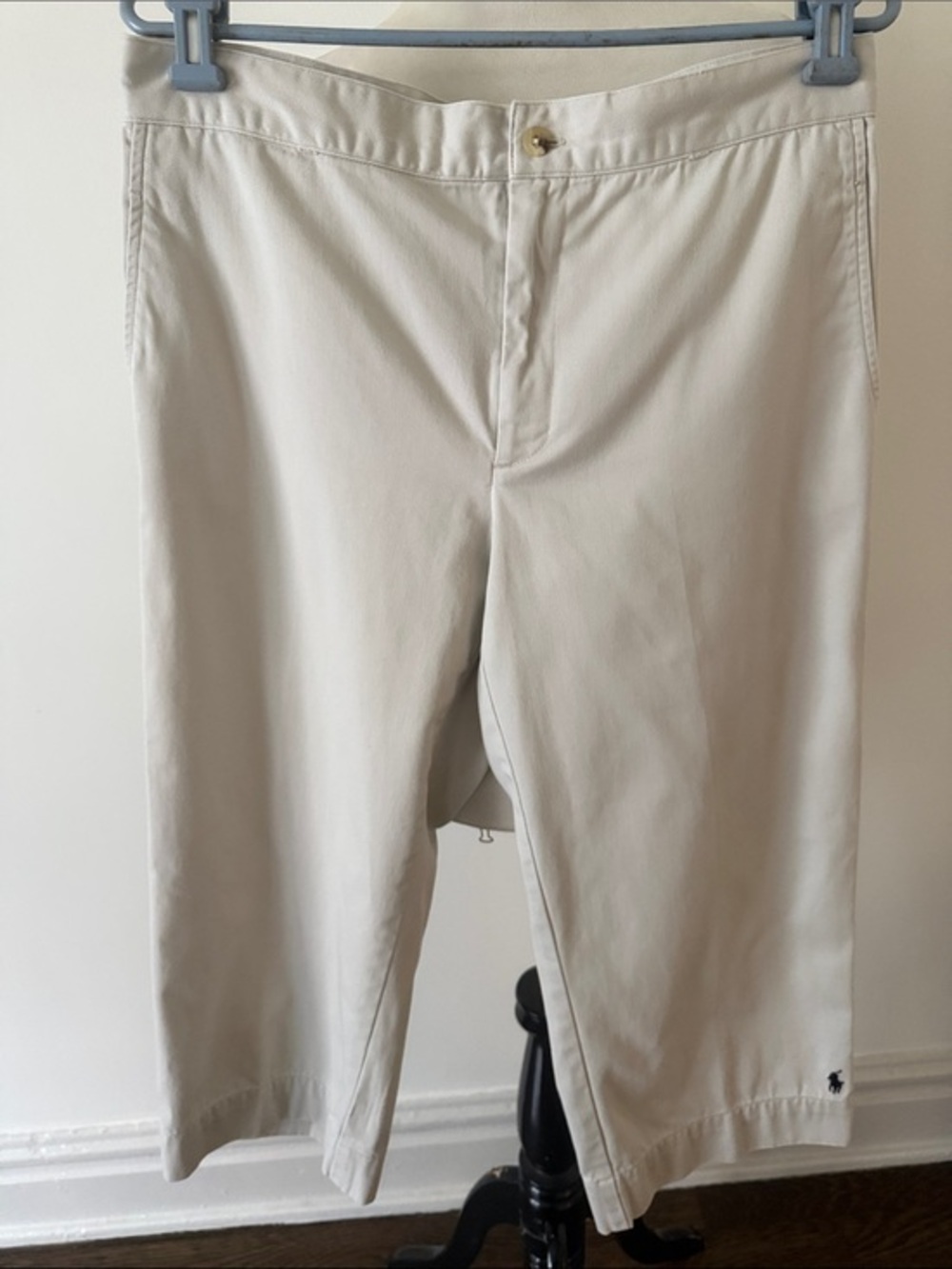 Ralph Lauren Sport Cream Cotton Mid-Calf Capri pants 12